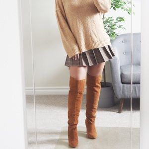 Thigh-high heel boots